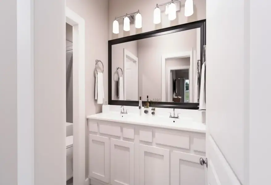 Furnished interior view inside a new home in View at the Reserve, Mansfield (Image 13).