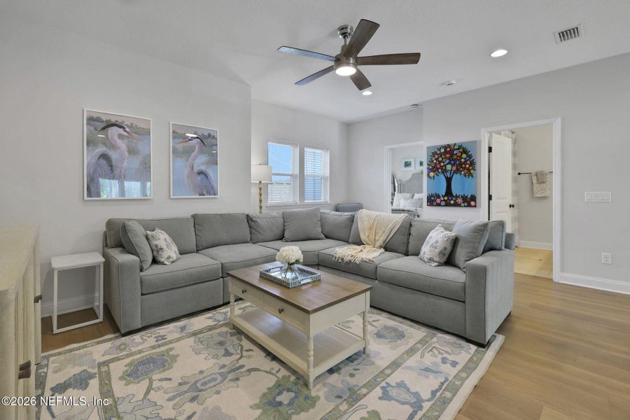 Furnished interior view inside a new home in Settler's Landing at Nocatee, Ponte Vedra (Image 10).