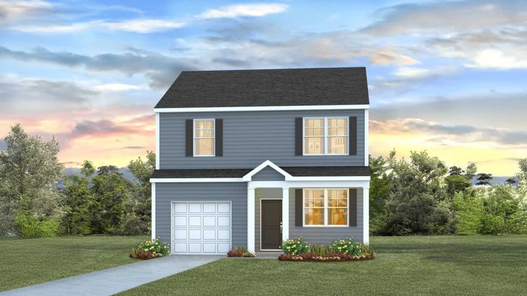 Representative exterior photo of a completed home built from the Brandon by D.R. Horton in Cobblestone Village, Savannah, GA (Image 2).