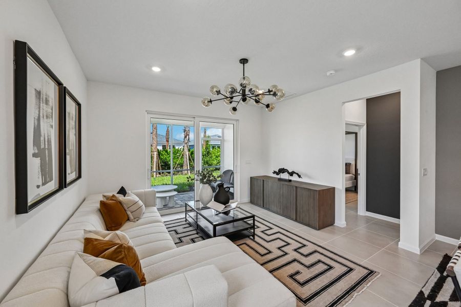 Furnished interior view inside a new home in Harbor Isle, Vero Beach (Image 8).