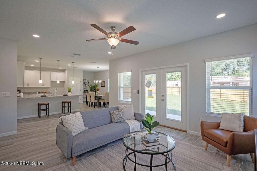 Furnished interior view inside a new home in , Jacksonville (Image 8).