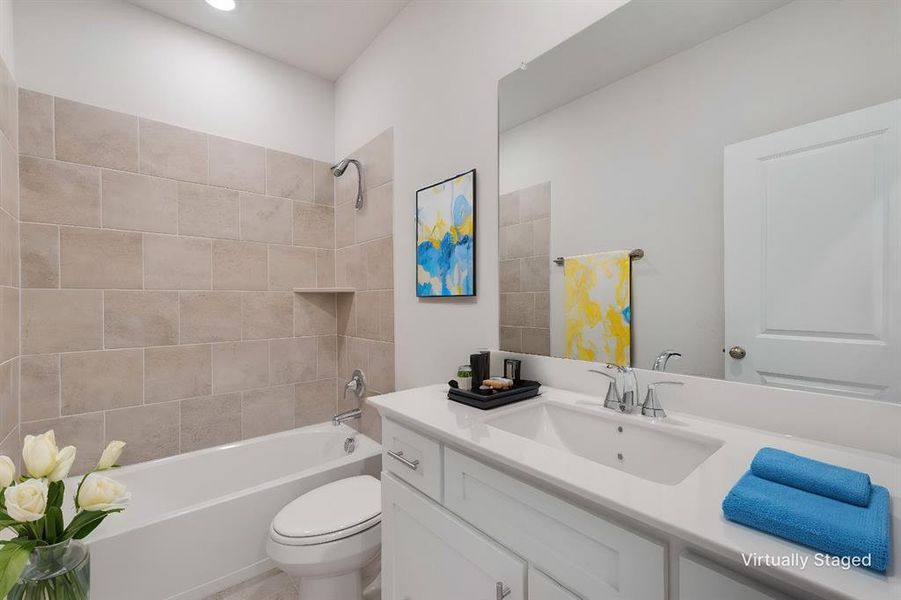 Furnished interior view inside a new home in AnaCapri, Anna (Image 13). Furnished interior view inside a new home in AnaCapri, Anna (Image 13).