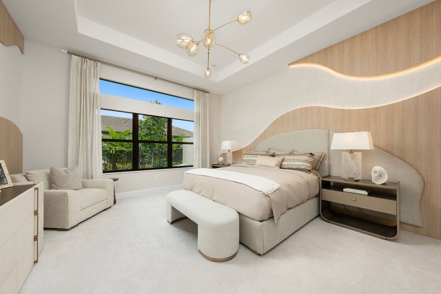 Representative furnished interior of a home built from the Julia by GL Homes in Valencia Del Mar (55+), Boynton Beach (Image 12).
