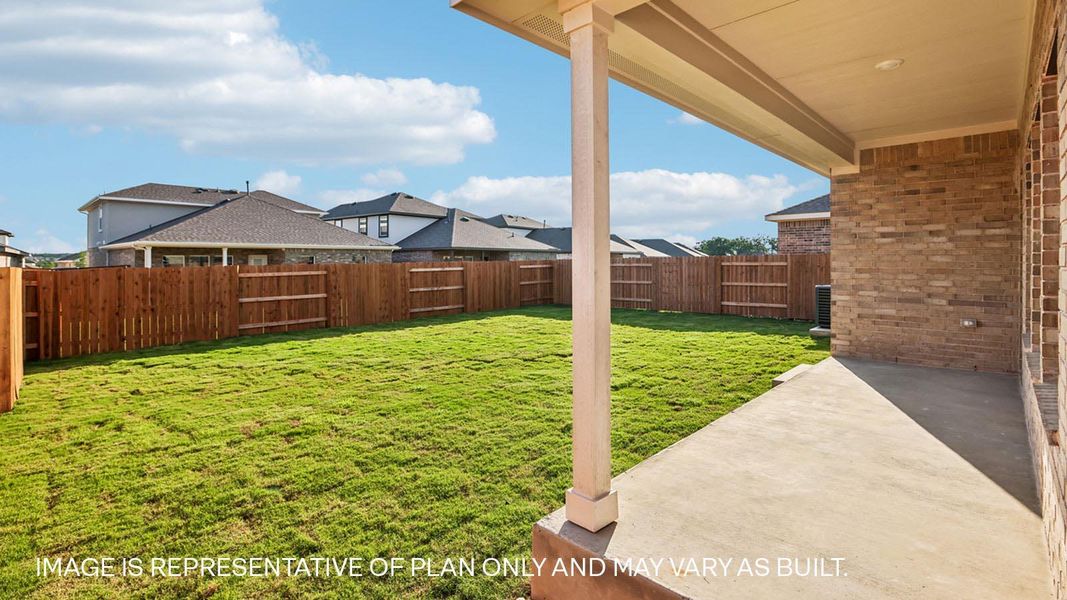 Exterior details and patio area of a home in Bar W Ranch, Leander (Image 4). Exterior details and patio area of a home in Bar W Ranch, Leander (Image 4).