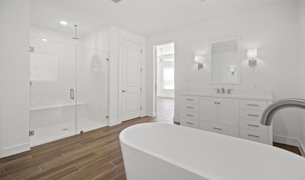 Luxurious primary bath (*Photo not of actual home and used for illustration purposes only.) Luxurious primary bath (*Photo not of actual home and used for illustration purposes only.)