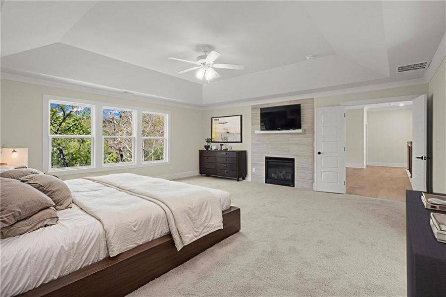Furnished interior view inside a new home in , Flowery Branch (Image 9).