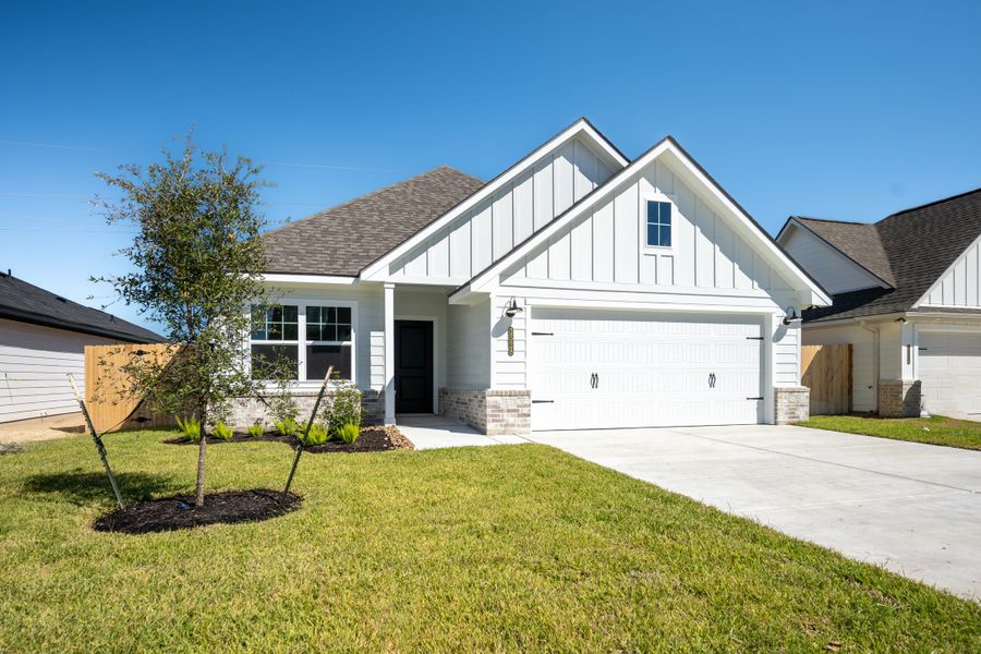 Representative exterior photo of a completed home built from the The Daffodil by Avonley Homes in Rubicon, Caldwell, TX (Image 1).