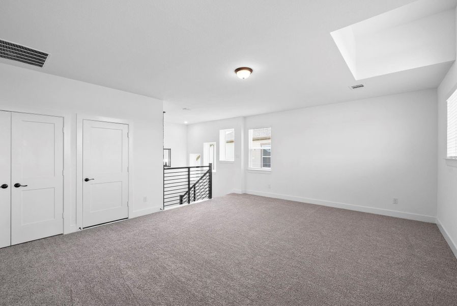 Spacious, unfurnished interior of a new home in Bridgeland 45's, Cypress (Image 27). Spacious, unfurnished interior of a new home in Bridgeland 45's, Cypress (Image 27).
