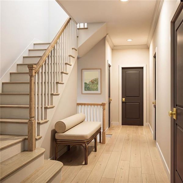 Furnished interior view inside a new home in , Alpharetta (Image 7).