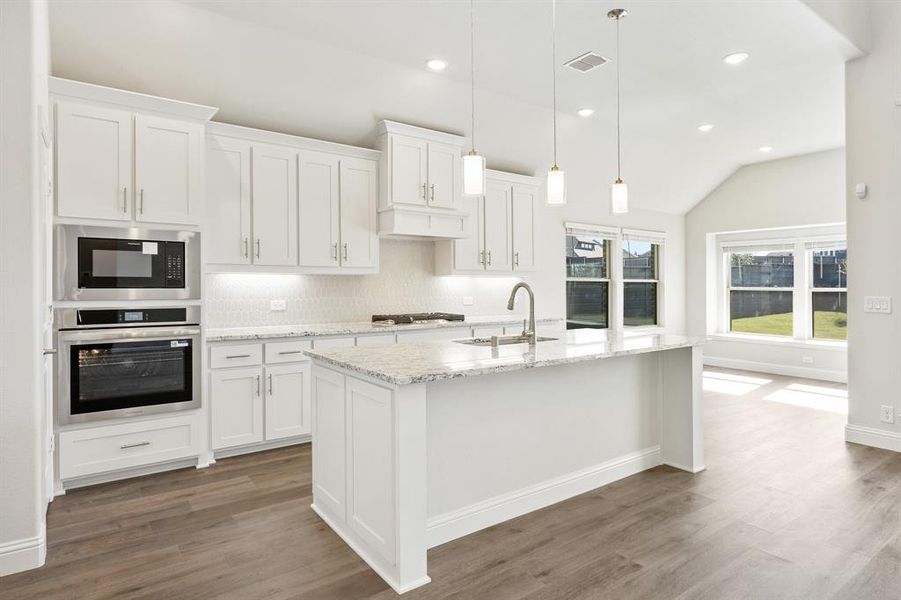 Furnished interior view inside a new home in Union Park Classic 60, Little Elm (Image 8). Furnished interior view inside a new home in Union Park Classic 60, Little Elm (Image 8).