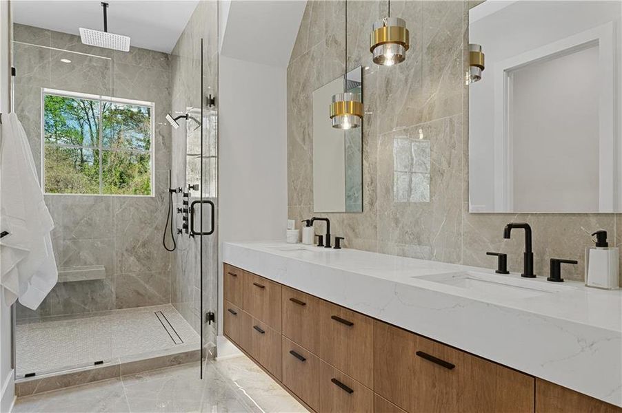 Furnished interior view inside a new home in , Roswell (Image 34).