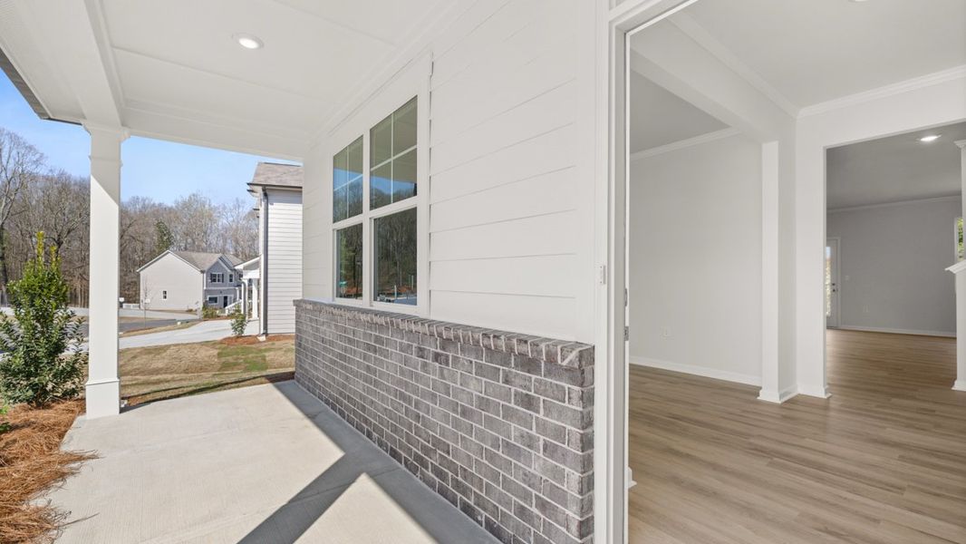 Representative exterior details of a home built from the Hayden by D.R. Horton in Liberty Crossing, Braselton (Image 3).