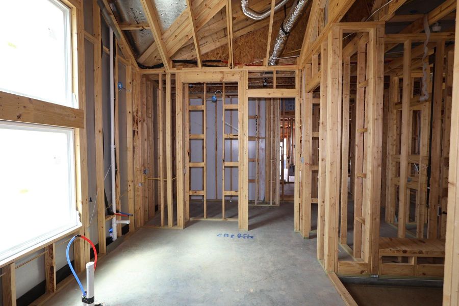 In-progress construction of a new home in Dunham Pointe, Cypress, TX (Image 11).