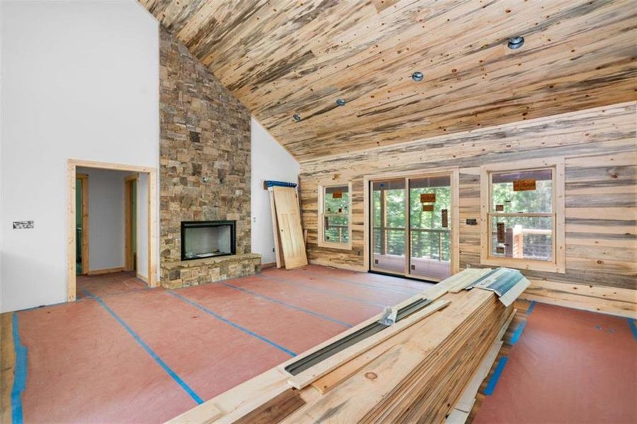 In-progress construction of a new home in , Ellijay, GA (Image 15).