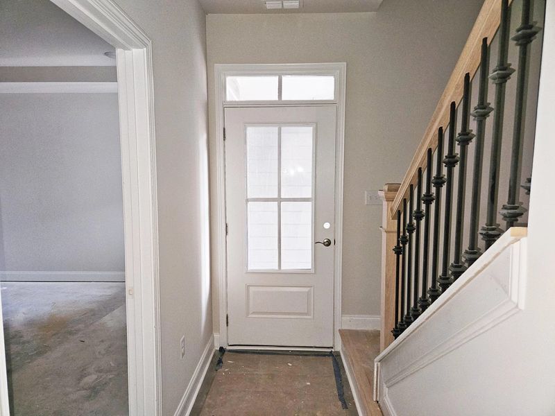 Patio Entry and Stairs to Second Floor