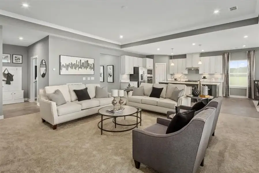 Representative furnished interior of a home built from the Savannah 2-Story by Ryan Homes in Albemarle, Hertford (Image 4).