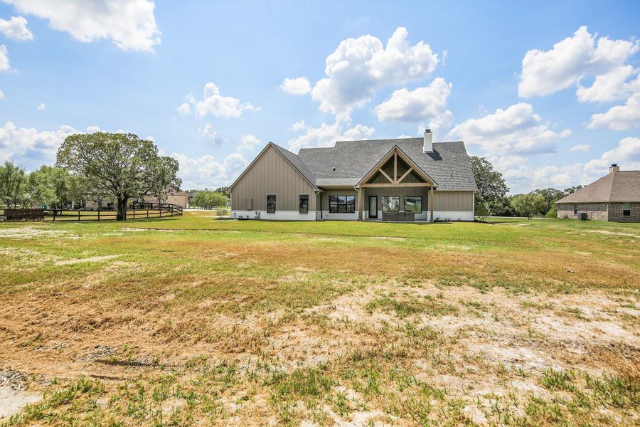 Exterior details and patio area of a home in , Bryan (Image 3).
