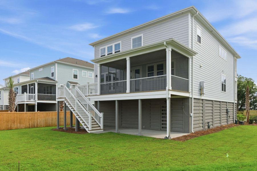 Exterior details and patio area of a home in Liberty Hill Farm, Mount Pleasant (Image 27).