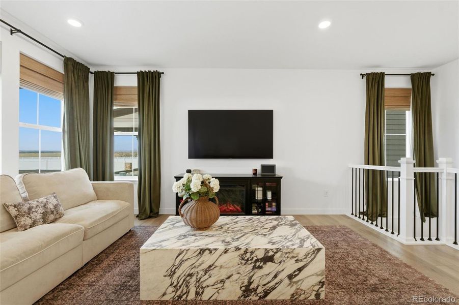 Furnished interior view inside a new home in Harvest Ridge, Aurora (Image 15).