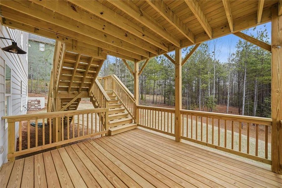 Exterior details and patio area of a home in , Dawsonville (Image 4). Exterior details and patio area of a home in , Dawsonville (Image 4).