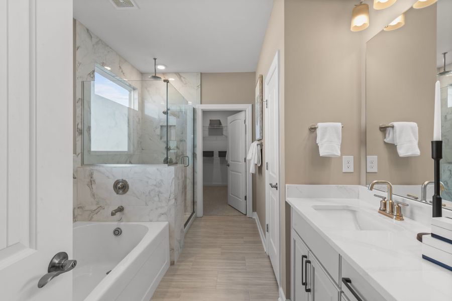 Representative furnished interior of a home built from the The Shorebreak by Chesapeake Homes in Coastal Club of the Carolinas, Calabash (Image 41).