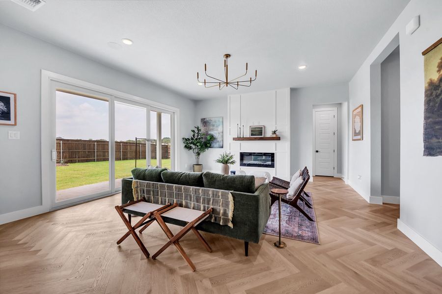 Furnished interior view inside a new home in Bella Charca, Nolanville (Image 3).