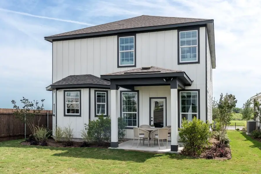 Representative exterior photo of a completed home built from the 2071 Modeled by KB Home in Sunset Oaks, Maxwell, TX (Image 19).