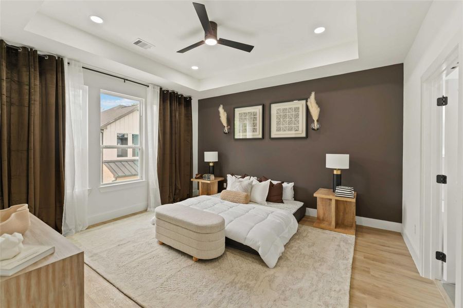 Furnished interior view inside a new home in , Houston (Image 26).