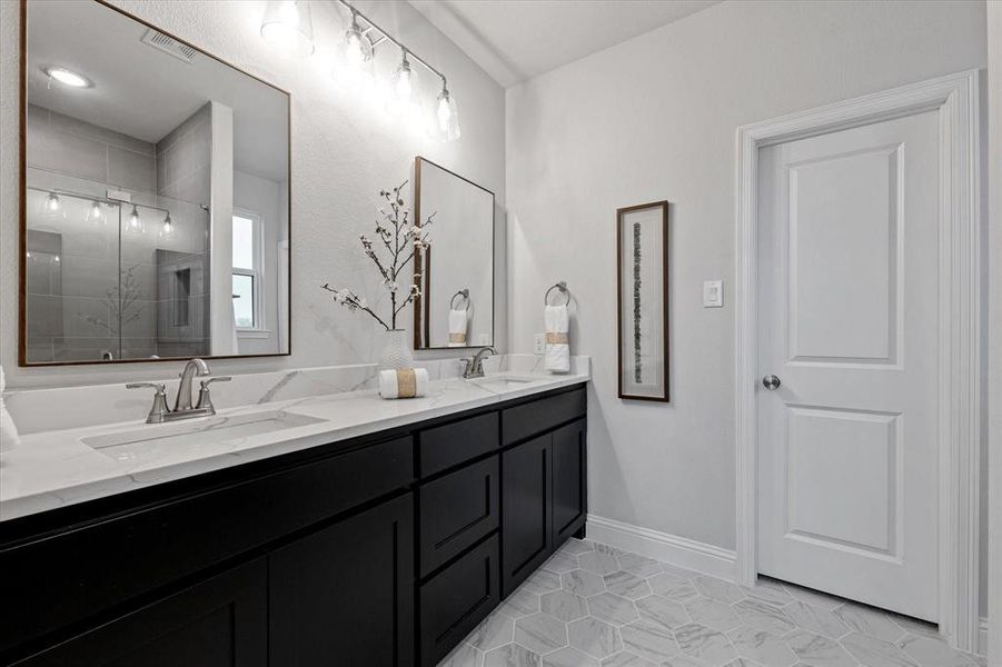 Furnished interior view inside a new home in University Park at Northpointe, Denton (Image 22).