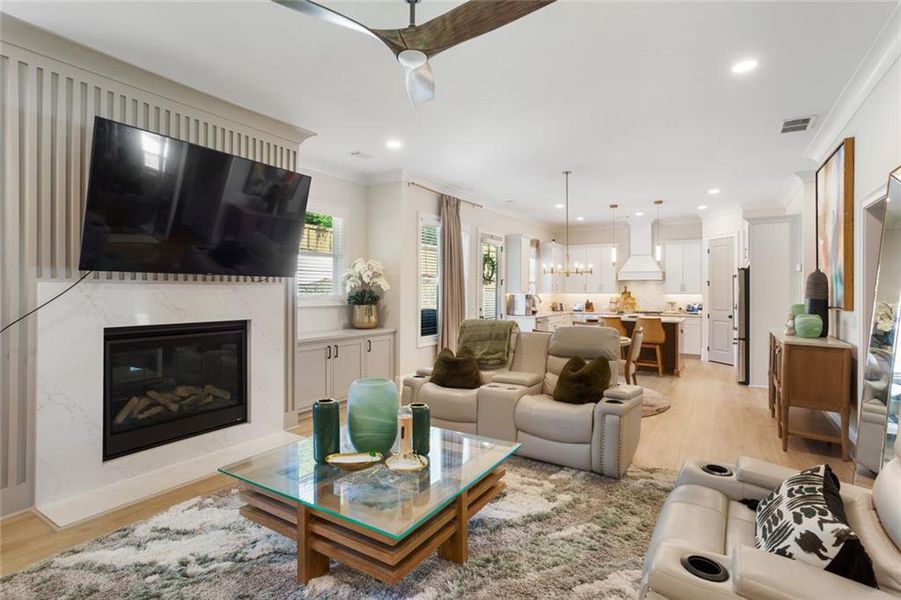 Furnished interior view inside a new home in , Marietta (Image 9).