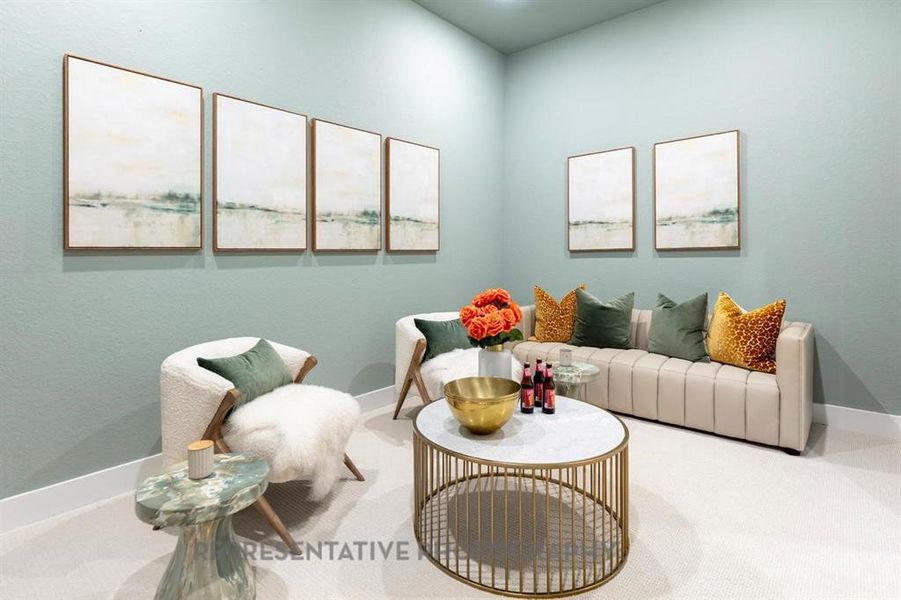 Furnished interior view inside a new home in Mosaic: 60ft. lots, Celina (Image 33).