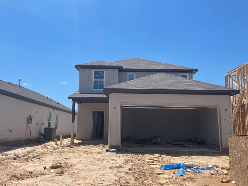 In-progress construction of a new home in Mirabella, Brookshire, TX (Image 26).