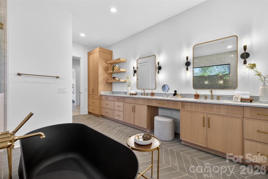 Furnished interior view inside a new home in , Charlotte (Image 42).