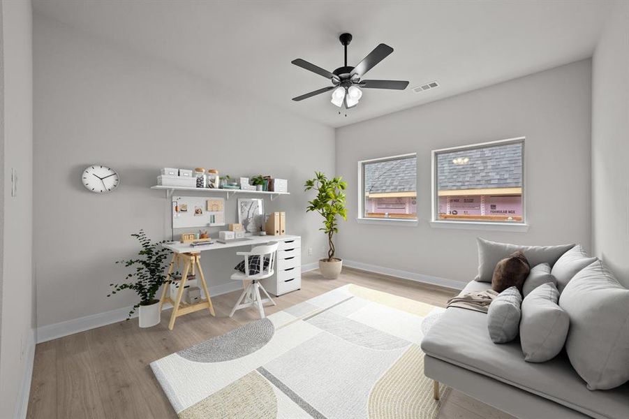 Furnished interior view inside a new home in Walsh Classic, Aledo (Image 9). Furnished interior view inside a new home in Walsh Classic, Aledo (Image 9).