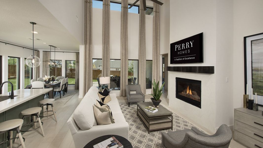 Furnished interior view inside a new home in Weston Oaks 55', San Antonio (Image 4). Furnished interior view inside a new home in Weston Oaks 55', San Antonio (Image 4).