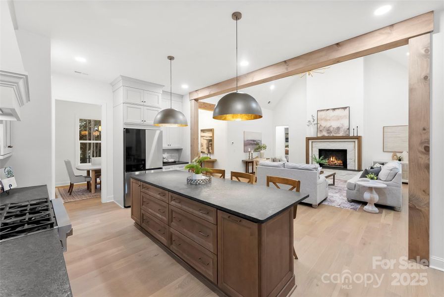 Furnished interior view inside a new home in , Gastonia (Image 15).