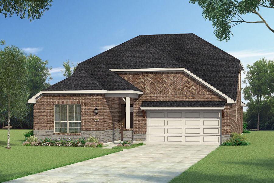 The Jasmine - Hill Country 2 with Stone Elevation