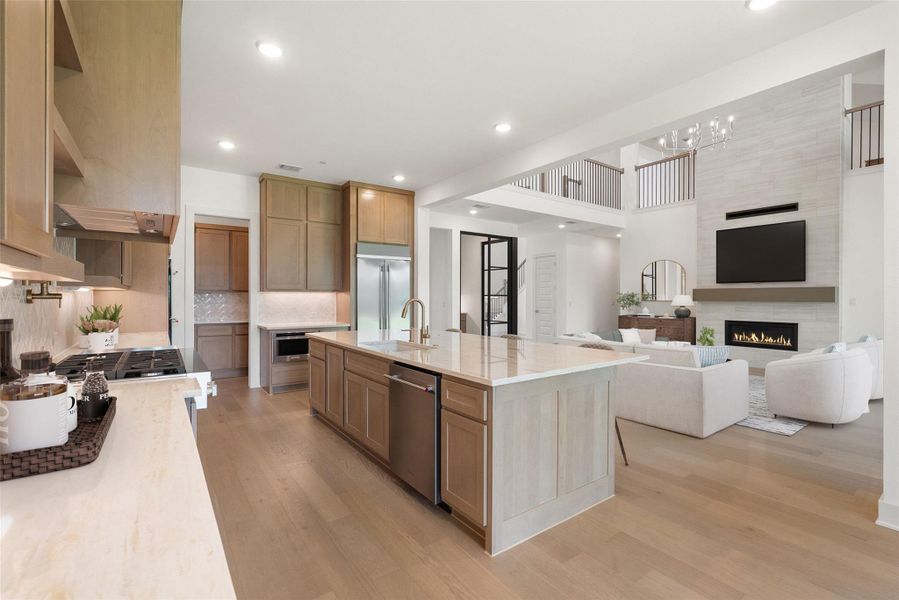 Furnished interior view inside a new home in Sweetwater, Austin (Image 16).