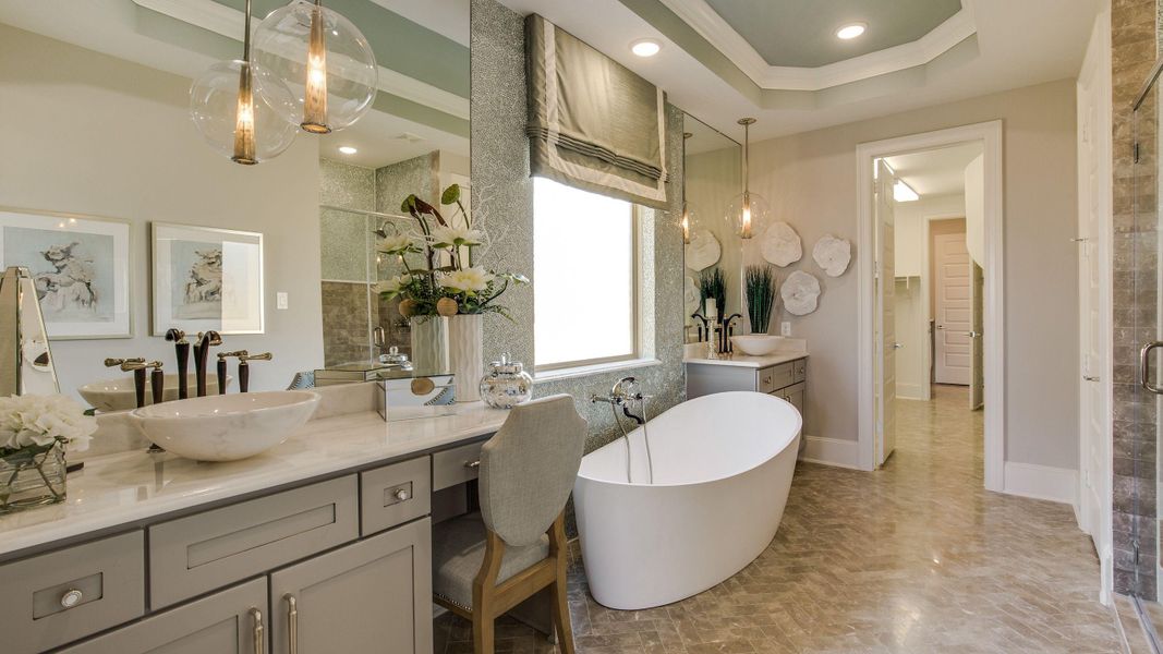 Furnished interior view inside a new home in Jordan Ranch, Katy (Image 41).