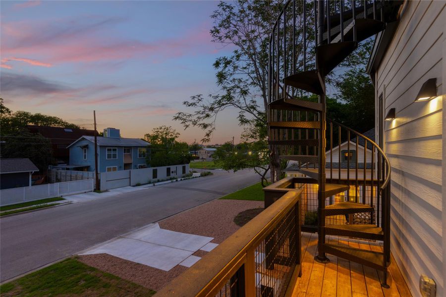 Exterior details and patio area of a home in , Austin (Image 4).