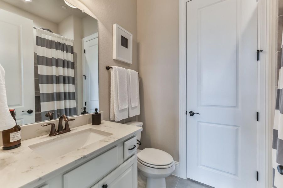Furnished interior view inside a new home in , Sugar Land (Image 18).