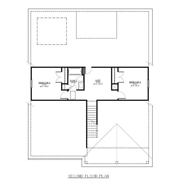2D floor plan layout for the The Dublin by Smith Family Homes in Settlers Hammock, Kingsland, GA (Image 6).