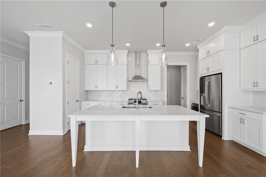 Furnished interior view inside a new home in Palisades Single Family, Cumming (Image 11).