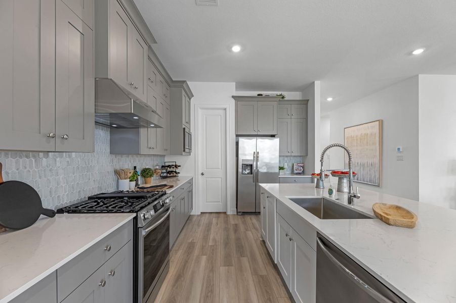 Furnished interior view inside a new home in , League City (Image 8).