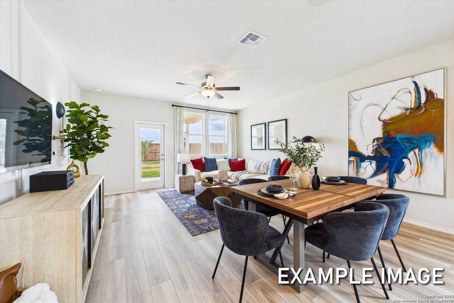 Furnished interior view inside a new home in Agave, San Antonio (Image 13).