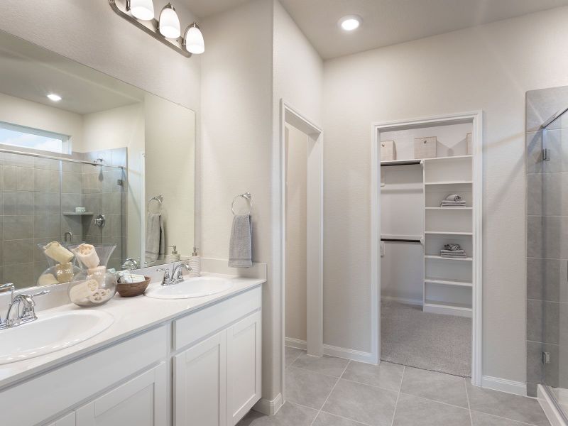 Furnished interior view inside a new home in Pine Lake Cove - Traditional Series, Montgomery (Image 8).