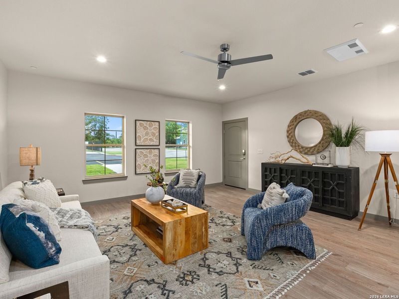 Furnished interior view inside a new home in , New Braunfels (Image 4).