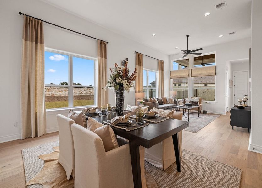 Furnished interior view inside a new home in Santa Rita Ranch – Townhomes, Liberty Hill (Image 13).