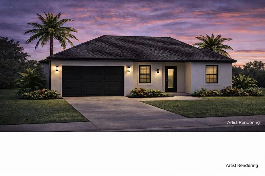 Front exterior of a new home in , Port Charlotte, FL, highlighting curb appeal (Image 4).