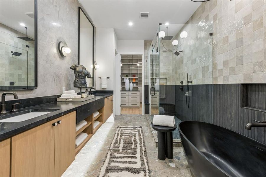 Furnished interior view inside a new home in , Dallas (Image 35).